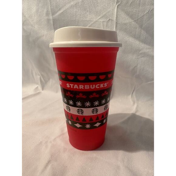 Starbucks Red Christmas / Holiday Reusable Hot/Cold Cup - Picture 3 of 7
